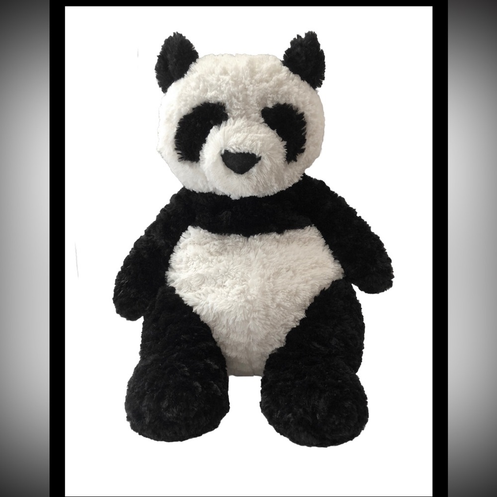 Jellycat Montgomery Panda Bear Plush 17” TALL Retired & Rare *Missing Left Eye*